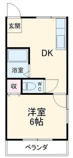 あかりコーポ【1階】の間取り