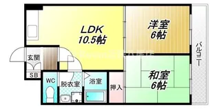 ファースト平野【4階】の間取り