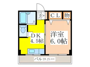 中尾マンション【3階】の間取り