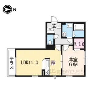 シャーメゾンコスモ1【2階】の間取り