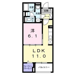 クレシエンテ ひばり【1階】の間取り