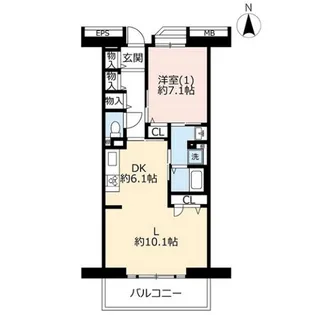 URコンフォール草加【6階】の間取り
