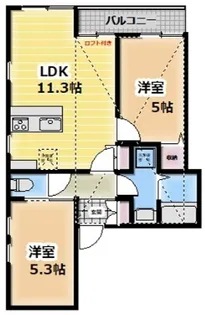 ティアリーゼ【2階】の間取り
