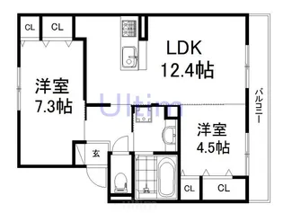 ウチカイト【1階】の間取り