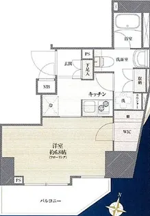 フェルクルールプレスト池袋WEST【2階】の間取り