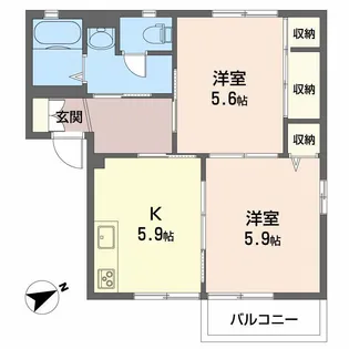 マースI【1階】の間取り