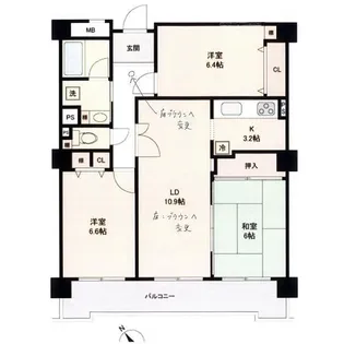 ユニーブル豊明III【1階】の間取り