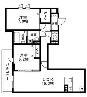 グランルミエール【3階】の間取り