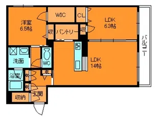 ベルフレージュ2【2階】の間取り