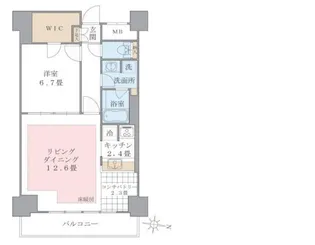 Brillia ist 東雲キャナルコート【10階】の間取り