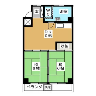 山口マンション【2階】の間取り