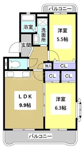 アンシャンテ【3階】の間取り