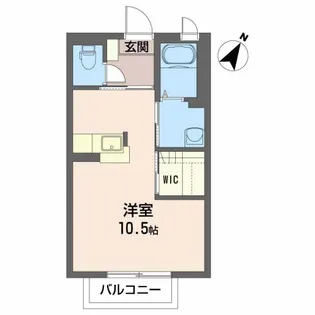 サンライズ健美【1階】の間取り