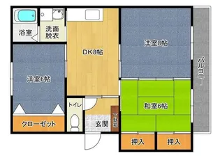 メゾンモリカワ【2階】の間取り