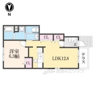 フォレストパーク・参番館【1階】の間取り