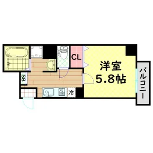 みおつくし西なんば【2階】の間取り
