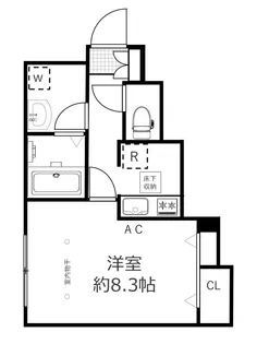 初台ms bianca【1階】の間取り