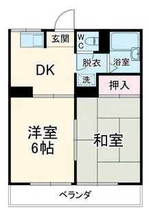 コーポ名取I【1階】の間取り