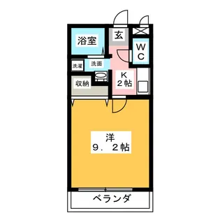 御嵩サンクチュアリA【1階】の間取り