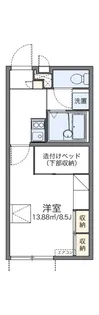 レオパレス神田堀【2階】の間取り