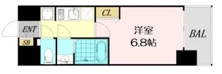 プレサンス大国町アドロッソ【7階】の間取り
