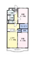 シューフルール【3階】の間取り