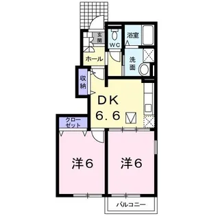 エレガントD【1階】の間取り