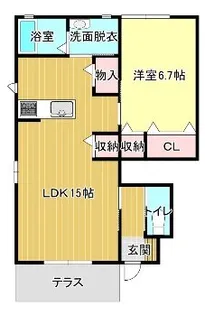 グランジェロ【1階】の間取り