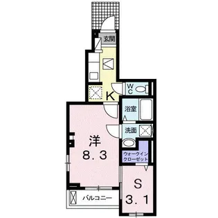 MSC Garden【1階】の間取り