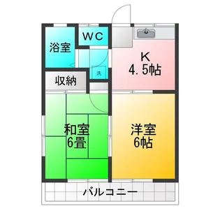 メゾンプラム【2階】の間取り