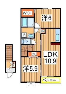 フレシール2【2階】の間取り