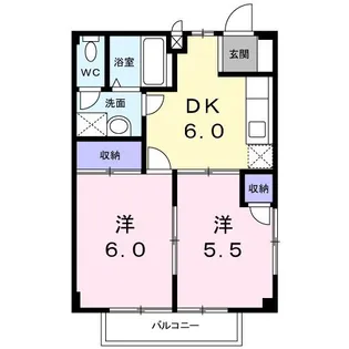 アメニティ-あずみ野C【2階】の間取り