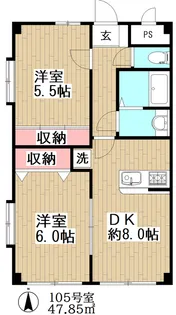 リベラル本郷【1階】の間取り