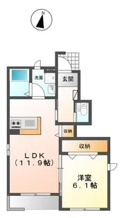 シャーロット静【1階】の間取り