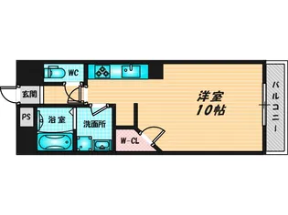 エトワールヴィル-R 巽東【1階】の間取り