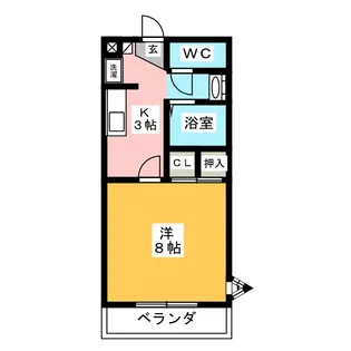 ソレイユ上郷【1階】の間取り