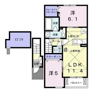 ソラーナ【2階】の間取り