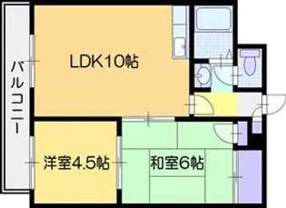 こりんごハイツC【2階】の間取り