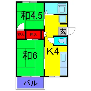 ハイムビックC【1階】の間取り