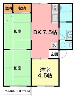 コーポアザレア【1階】の間取り