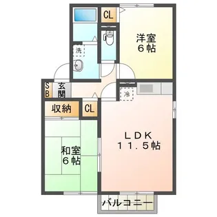 エムズパレス【2階】の間取り