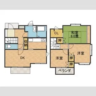 SILENT ARROW東側【1階】の間取り