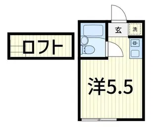 ベルシティー高砂【2階】の間取り