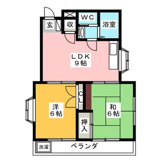 第1サンハイツ【2階】の間取り