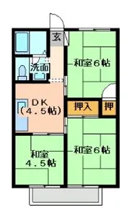 プレジール松下【2階】の間取り
