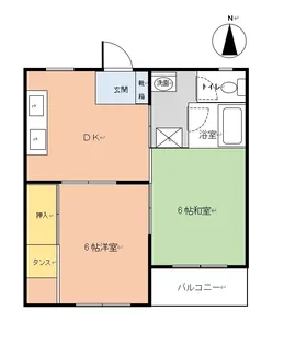 福島ハイツ【3階】の間取り