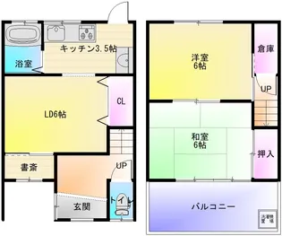 大阪府八尾市恩智南町1【一戸建】の間取り