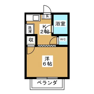 覚王山ビレッジ【1階】の間取り