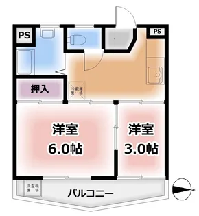 ニュー松が谷マンション【8階】の間取り