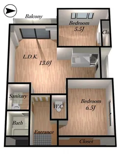 山形県山形市香澄町1【マンション】の間取り